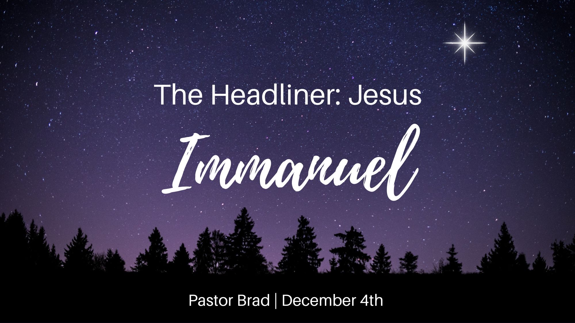 Featured image for ““Jesus – Immanuel” – December 4, 2022”