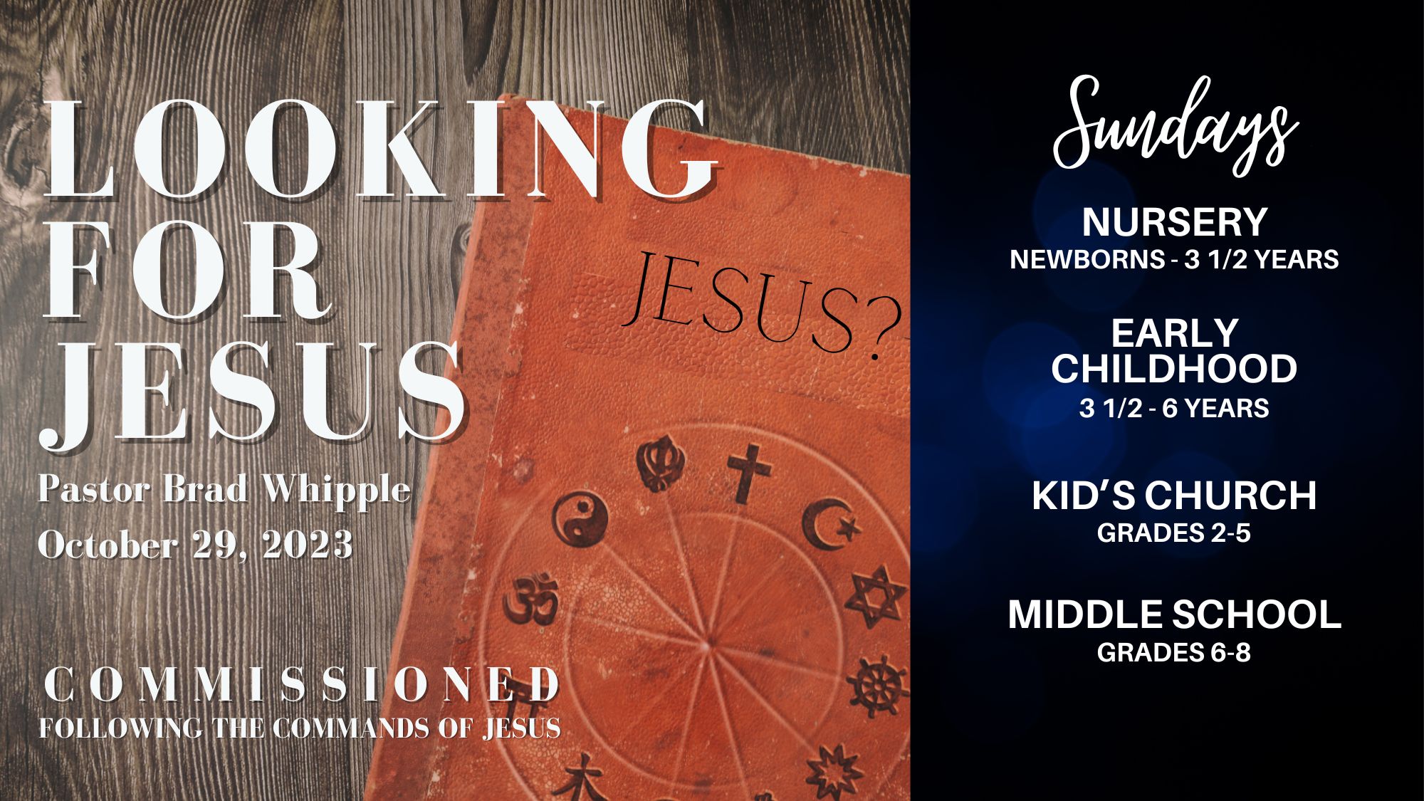 Featured image for ““Looking for Jesus” – October 29, 2023”