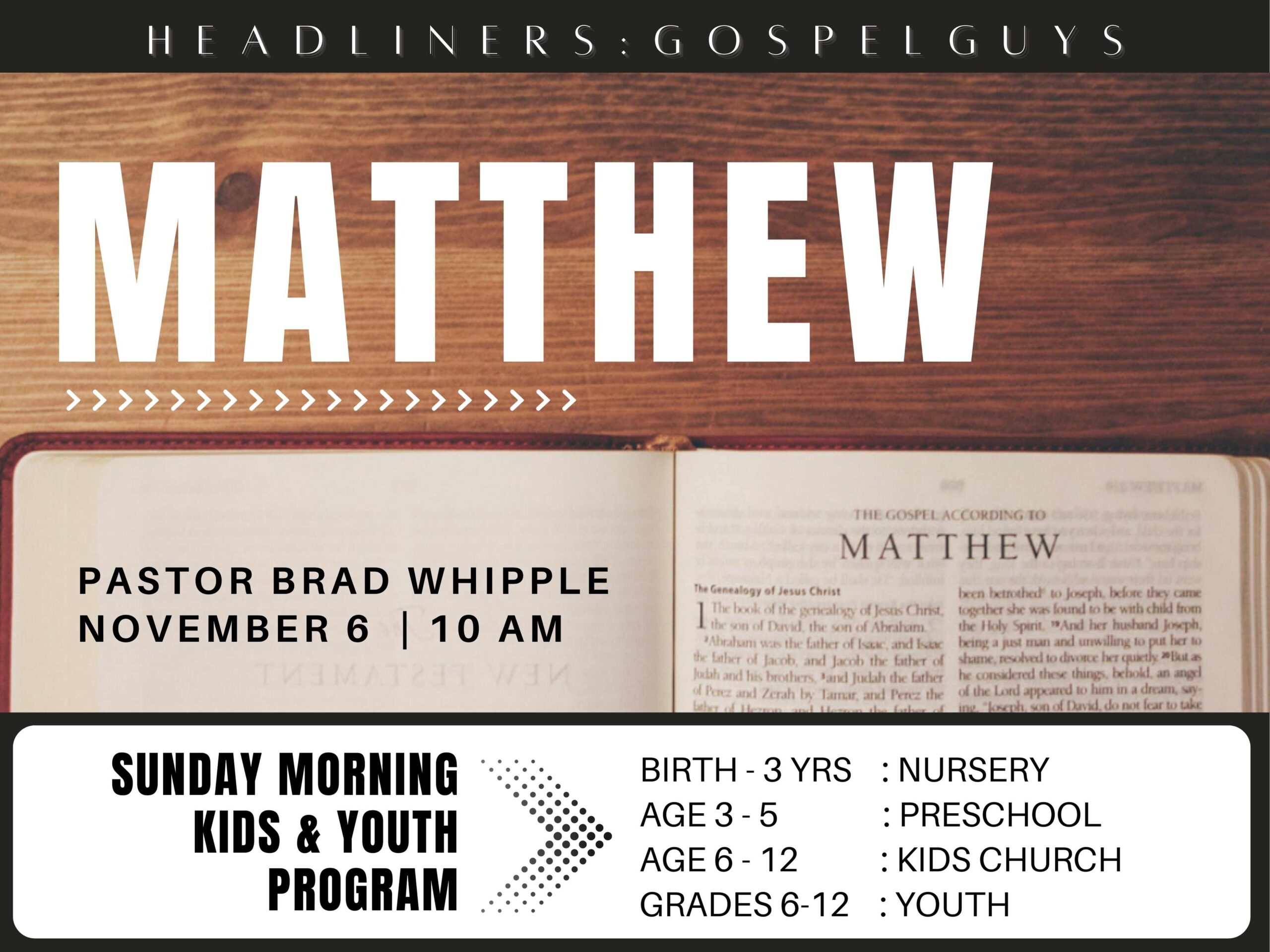 Featured image for ““Matthew – From Despised to Disciple” – November 6, 2022”