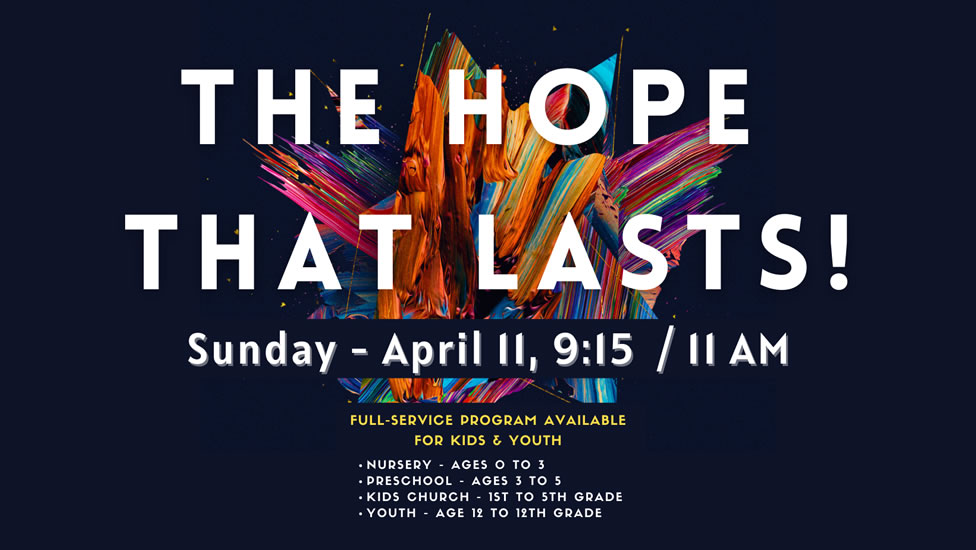 Featured image for ““A Hope That Lasts 2- The Potential of Pain” – April 11th 2021 First Service”