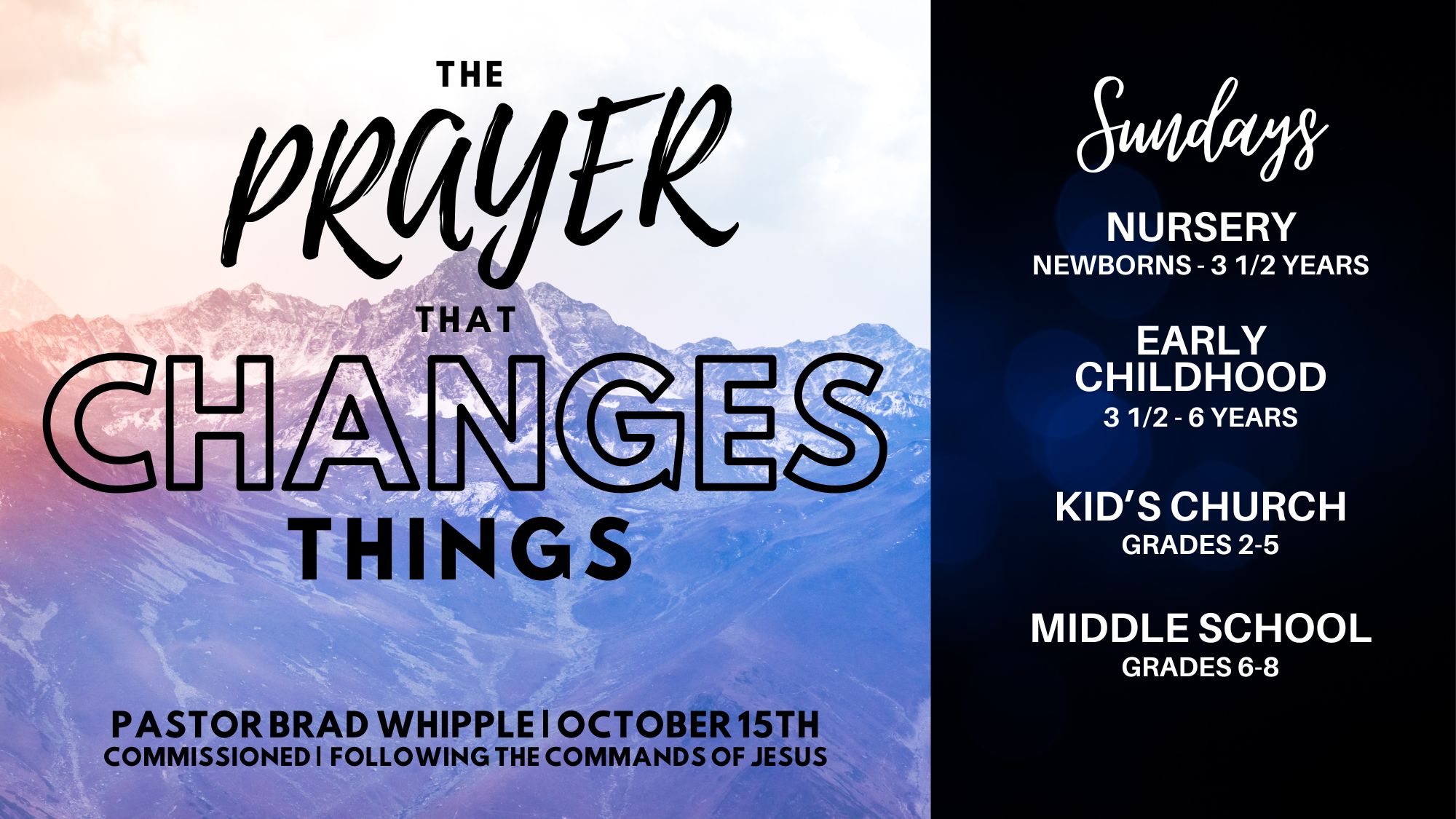Featured image for ““Prayer That Changes Things” – October 15, 2023”